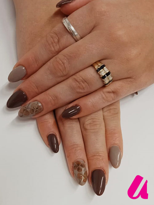 Uv gellak en watercolor nailart